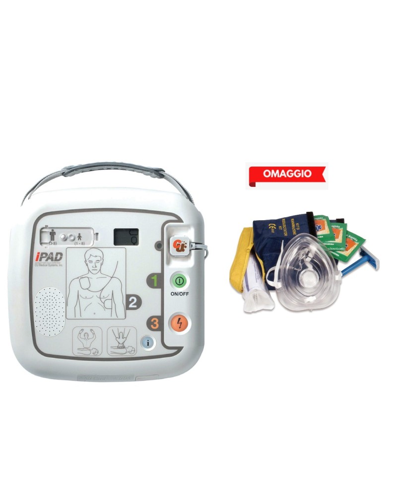 DEFIBRILLATORE SEMIAUTOMATICO I-PAD CU-SP1 E BORSA